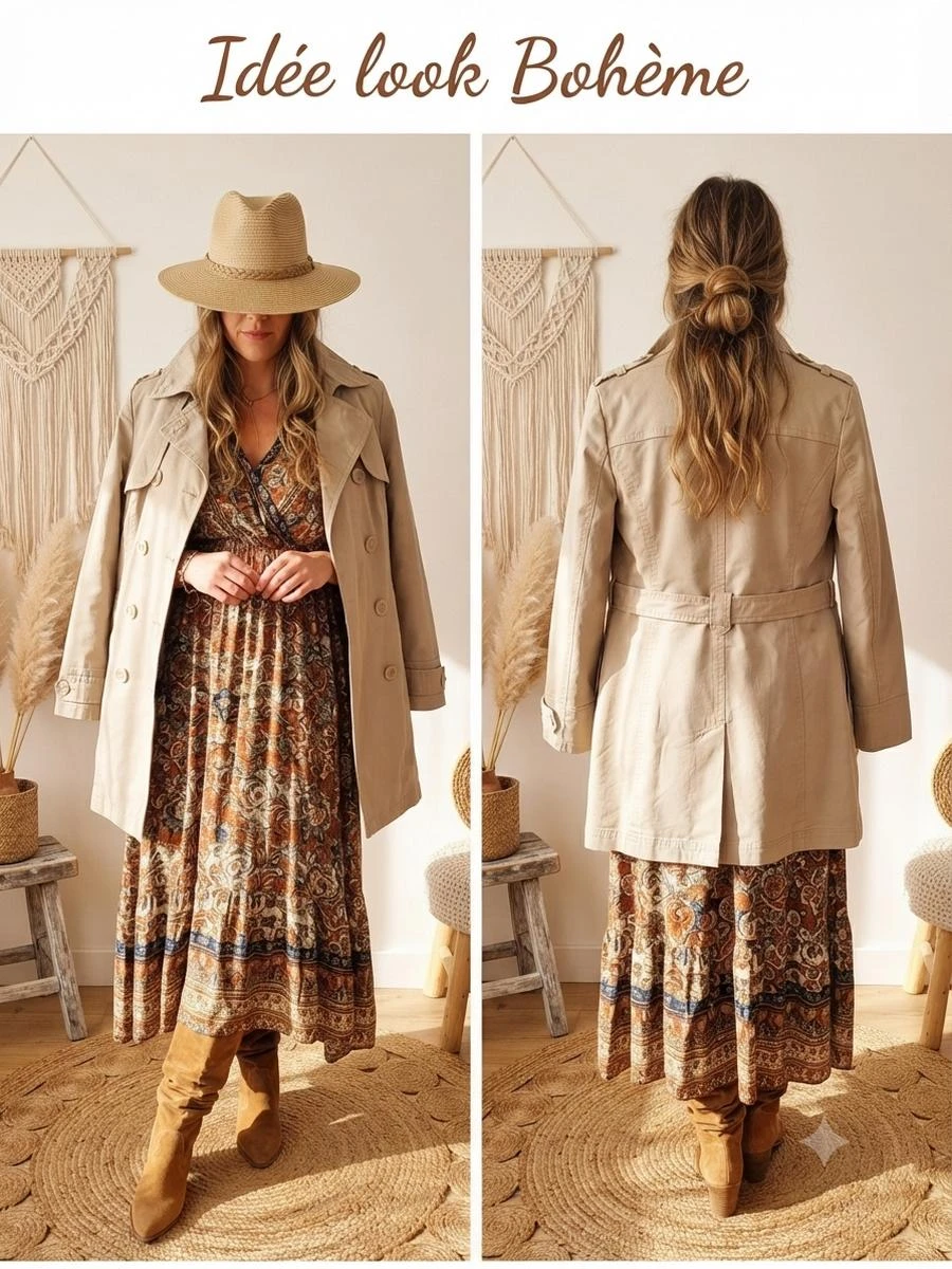 ✨Middellange beige trenchjas 100% katoen Easy Wear (El Corte Inglés) - M – photo 9